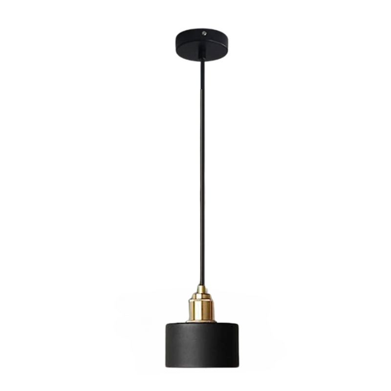 HB LEDS - Lámpara Colgante Moderna Negro Morava E-27 Ampolleta Fría