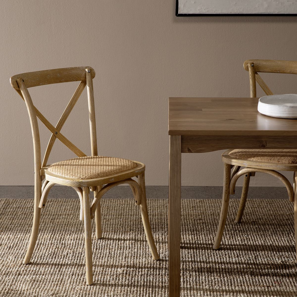 FORM DESIGN - Silla Madera Tradition Rattan Olmo Natural Apilable Form