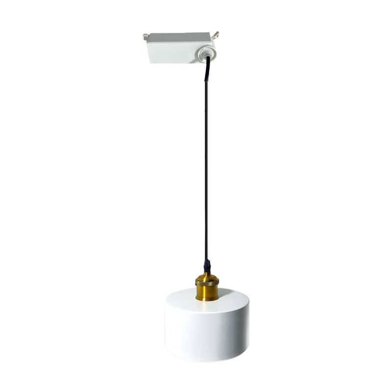 HB LEDS - Lámpara Colgante A Riel Moderna Blanco Morava E-27 Ampolleta Cálida