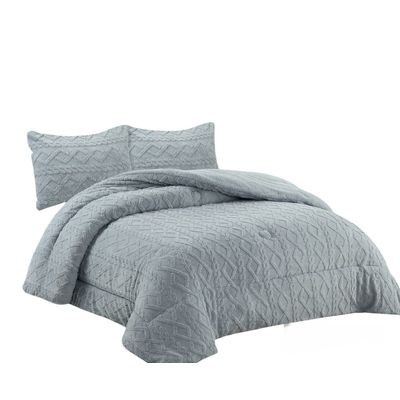 Imagen 2 del producto Cobertor de Invierno con Chiporro 2 Plazas Diseño Trenzado Color Gris