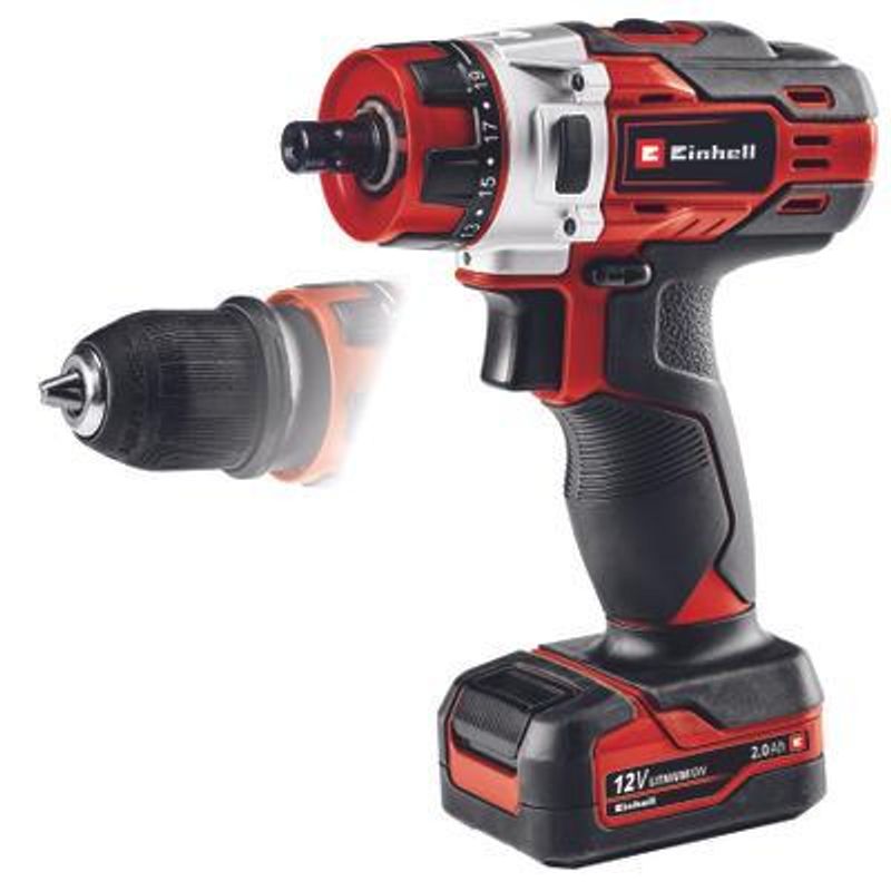EINHELL - TALADRO INALAMBRICO TE-CD 121 X-LI  Mandril 10 mm 4513592