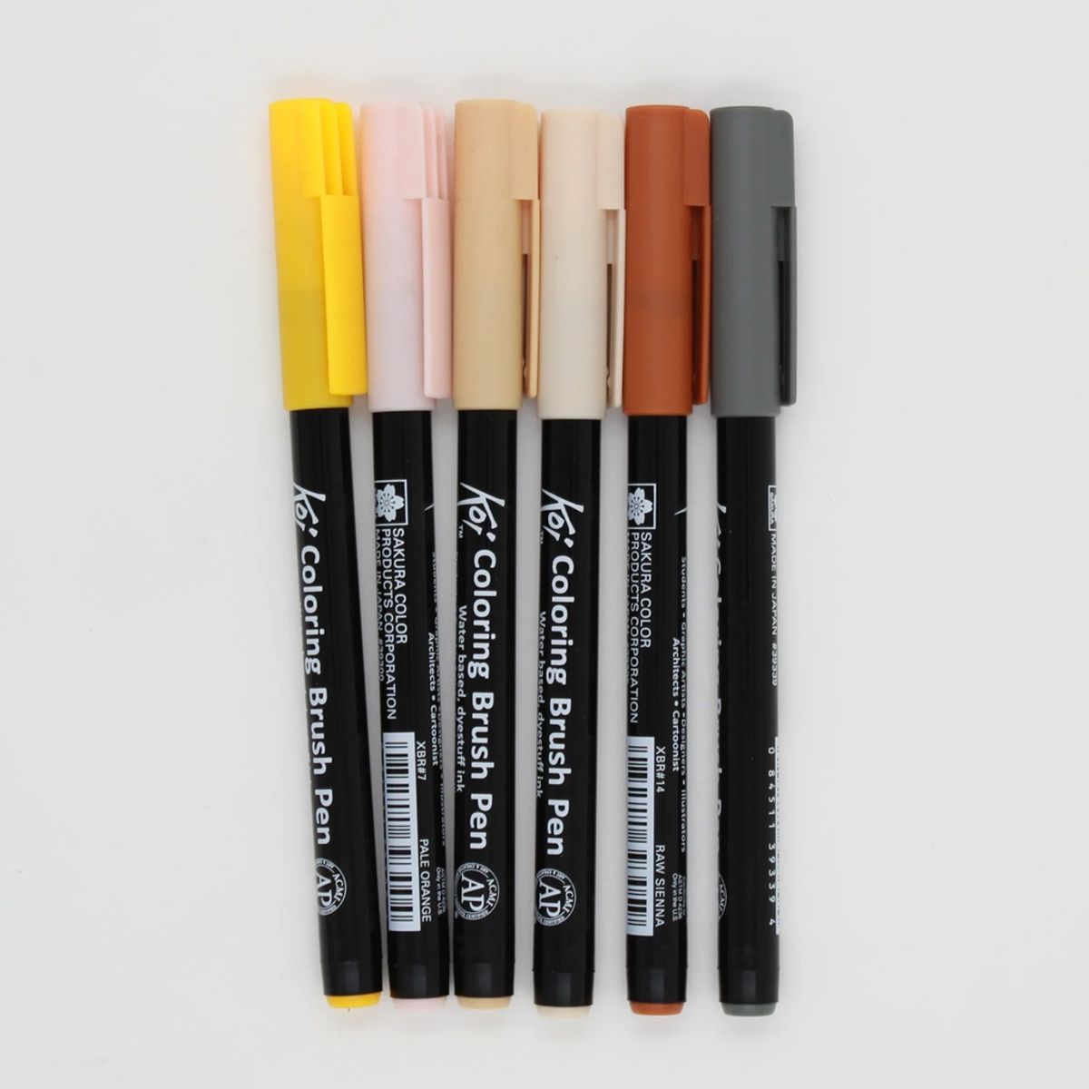 SAKURA - Set Plumones Acuarelables Sakura Koi Brush 6 Colores Retrato