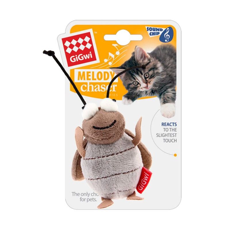 GIGWI - Juguete para gatos Grillo Melody Chaser con Sonido Gigwi