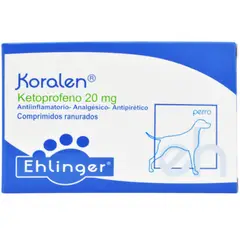 EHLINGER - Koralen ketoprofeno 20 mg 10 comprimidos
