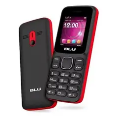 GENERICO - Celular Blu Z4 Basico Dual Sim 32 Mb Ram Color Negro Y Rojo
