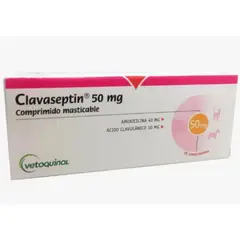 GENERICO - Clavaseptin 50 mg Vetoquinol 10 compromidos