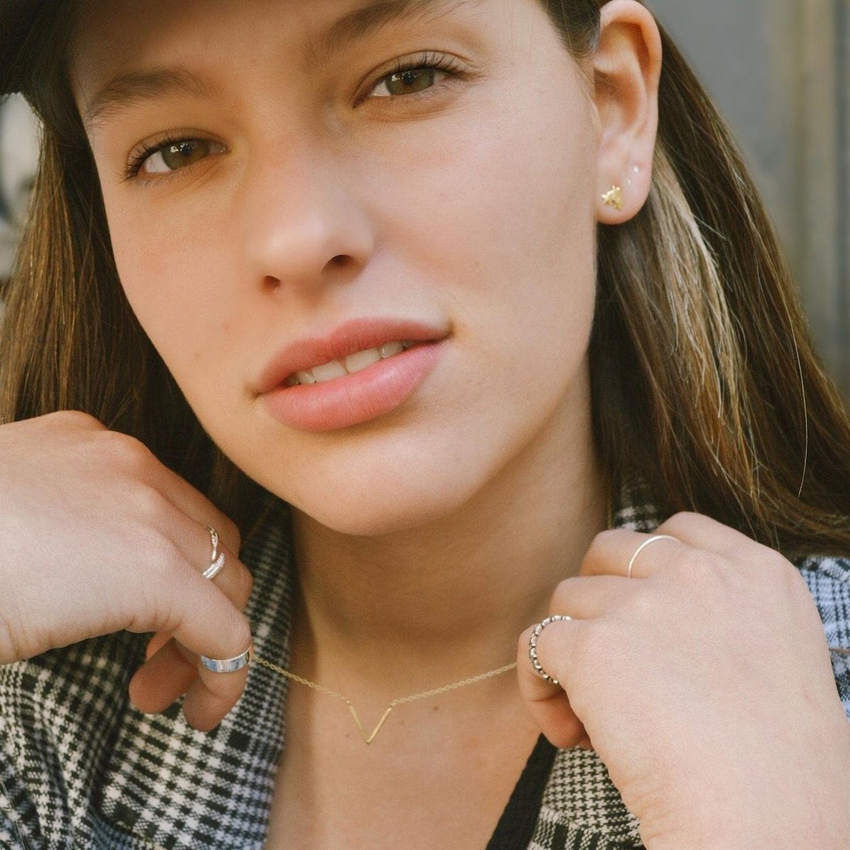 GOIA - Collar V chica gold
