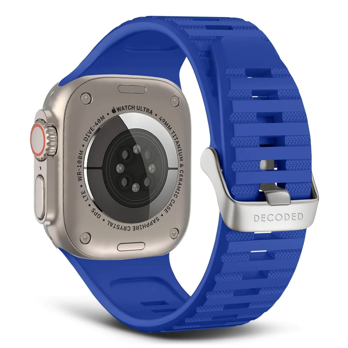 DECODED - Banda para Apple Watch 49mm de Silicona UT Decoded Azul