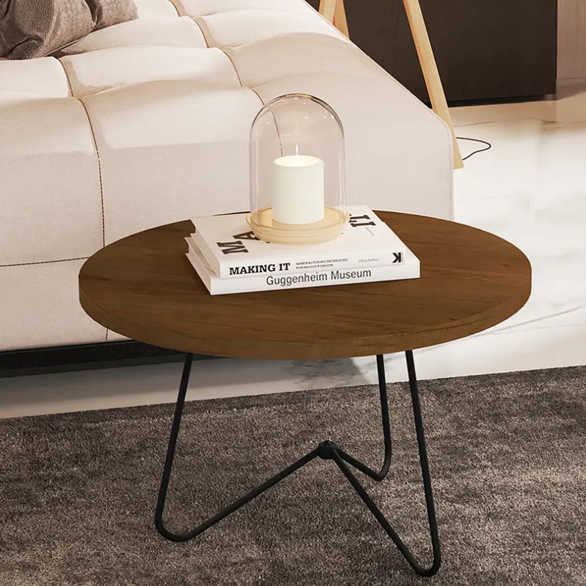 BE DESIGN - MESA LATERAL BAJA BE CANELA