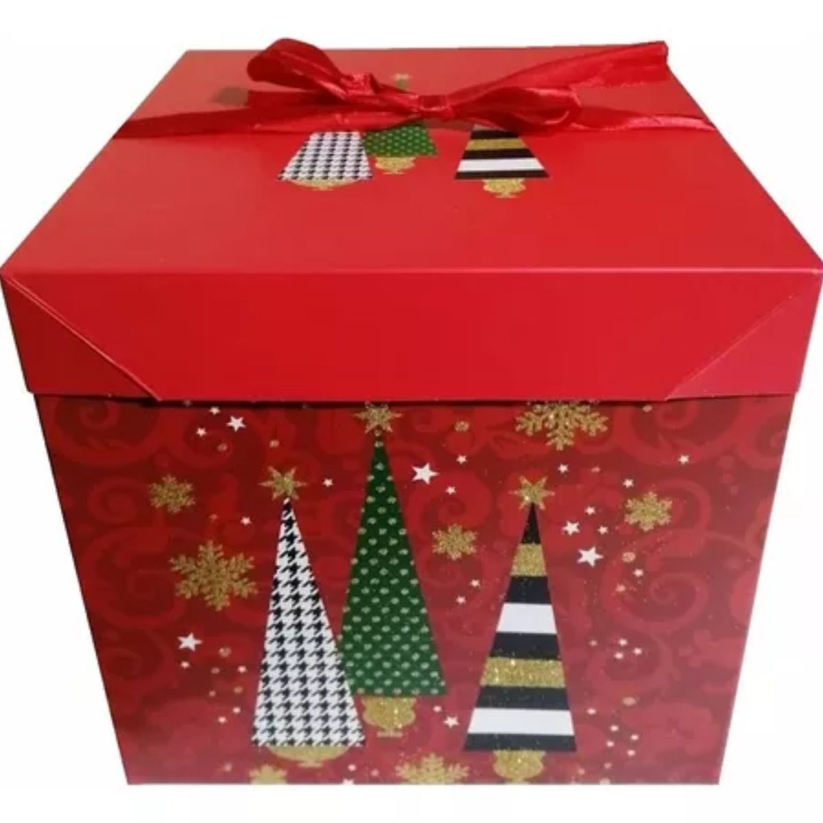 OEM - Caja De Plegable Para Regalo 22x22cm Navidad