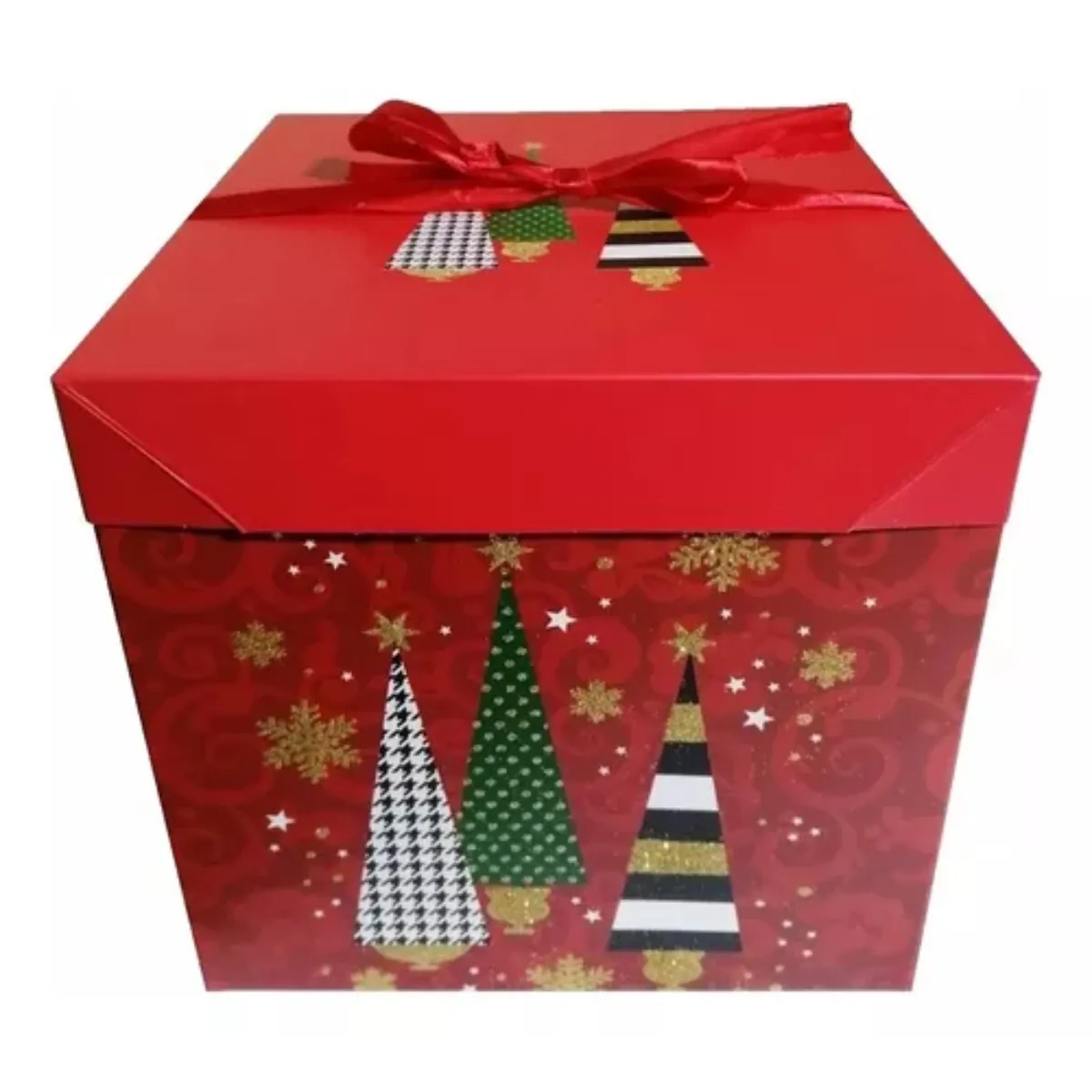 OEM - Caja De Plegable Para Regalo 22x22cm Navidad