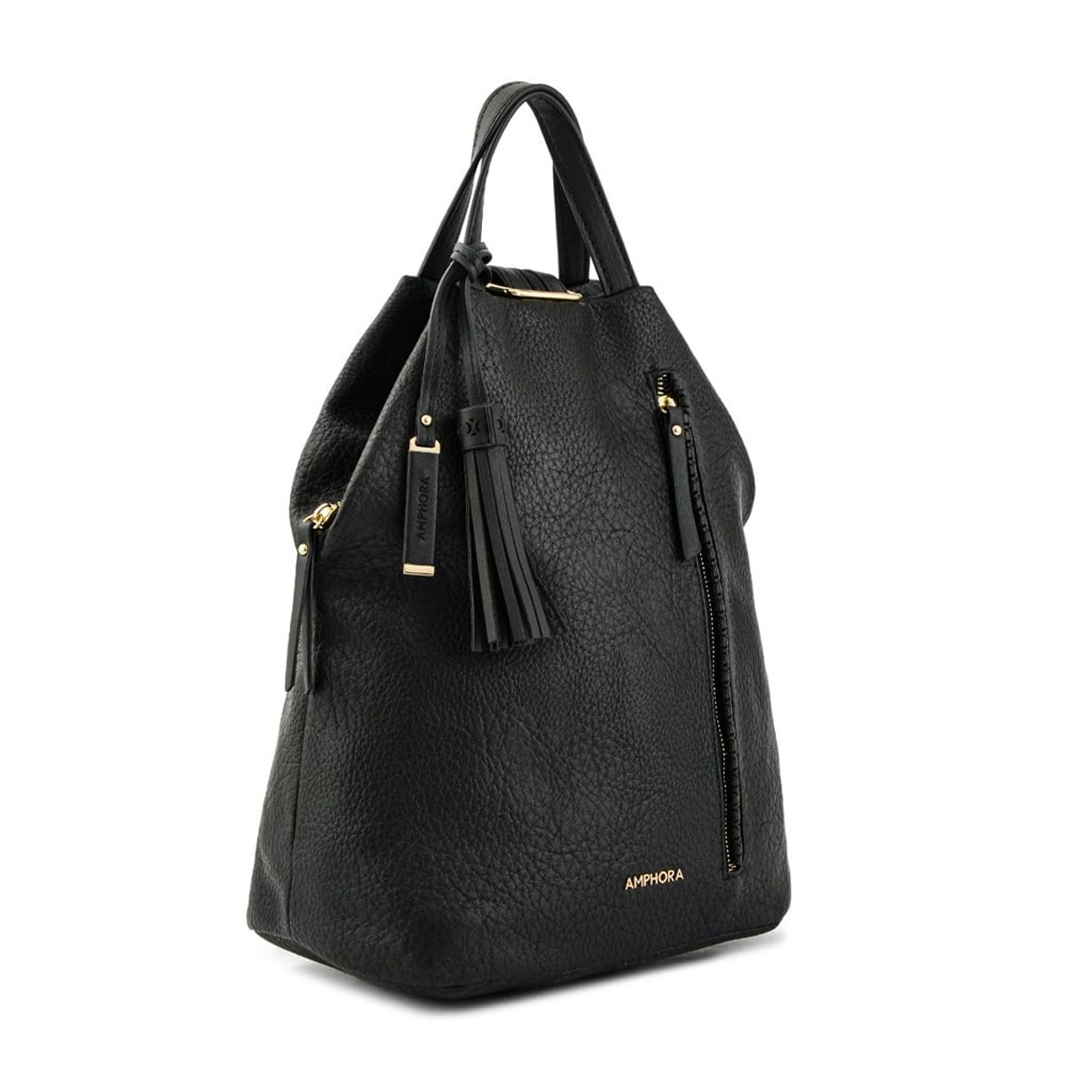 AMPHORA - Mochila Mediana Nilda Negro