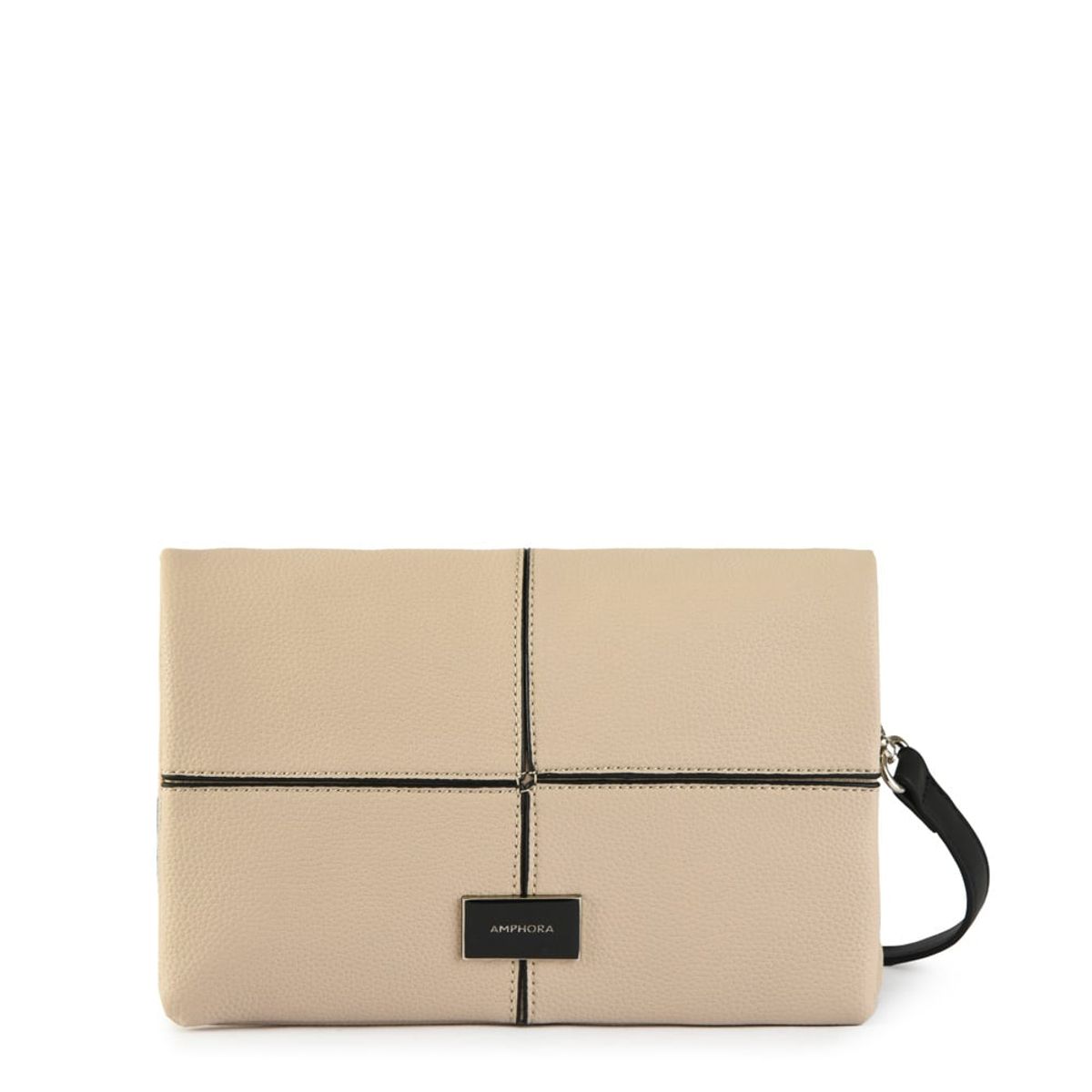 AMPHORA - Cartera bandolera pequeña dupont beige