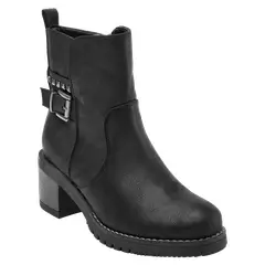 DAKOTA - Botín Casual Femenino Negro