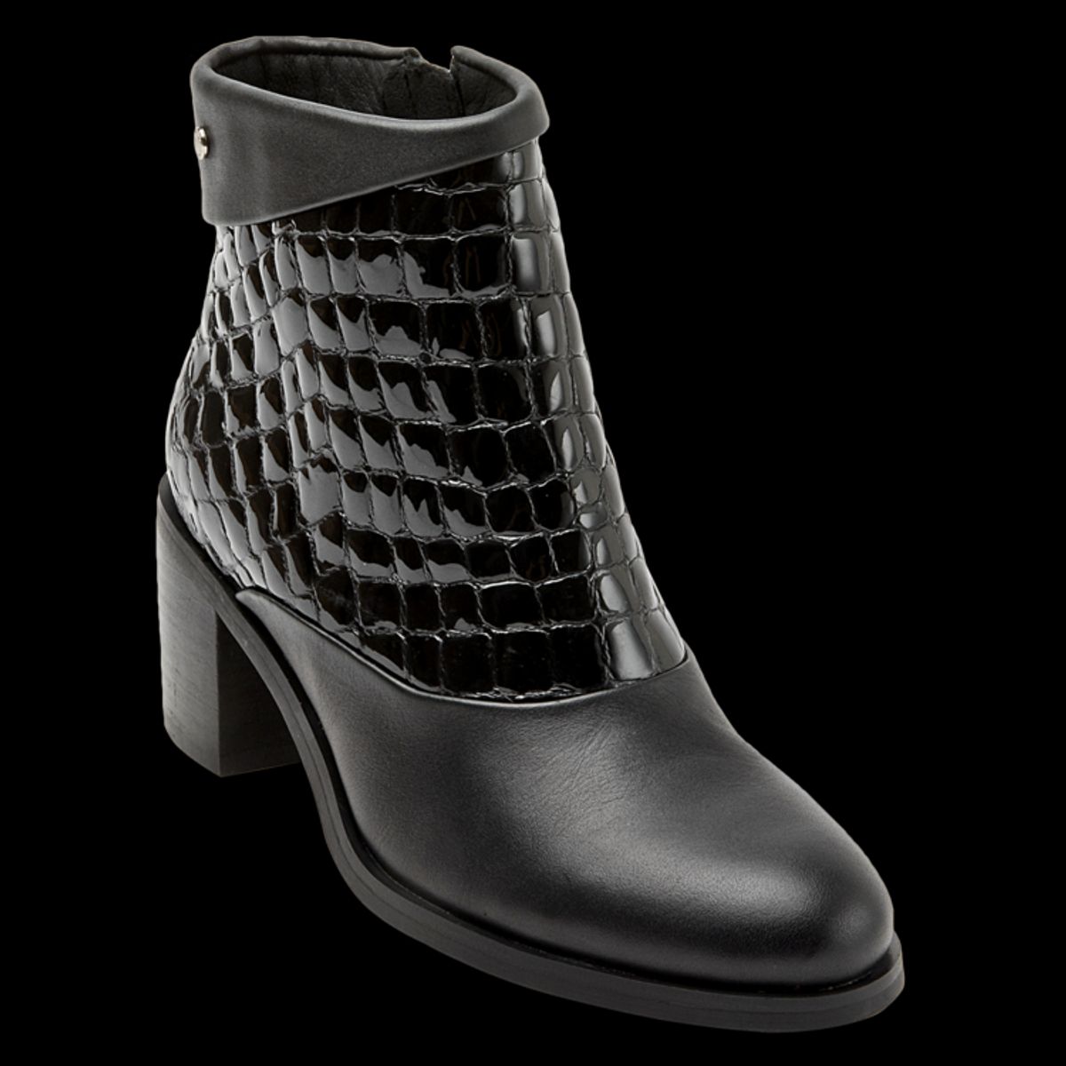 POLLINI - Botín Casual Femenino Negro Pollini.