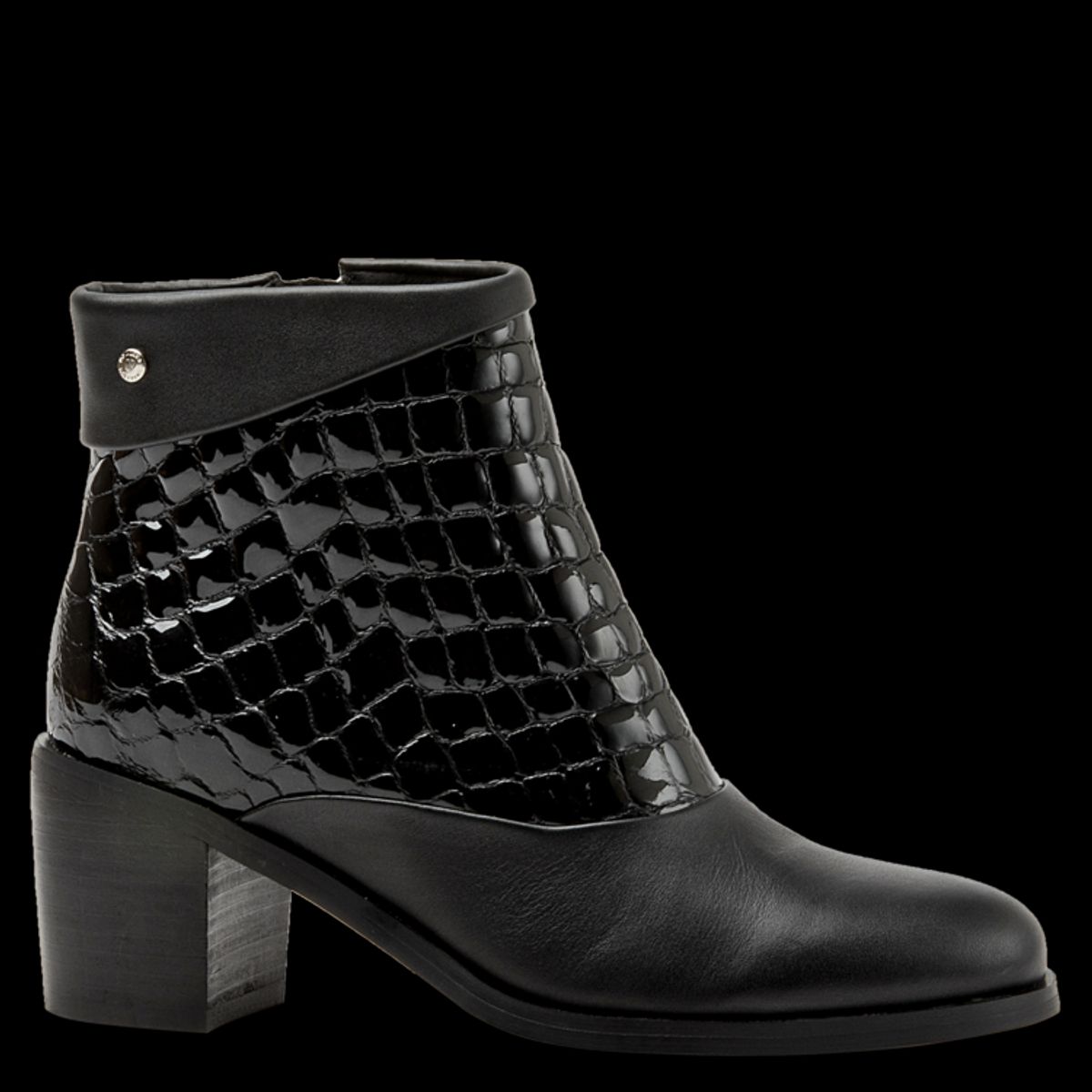 POLLINI - Botín Casual Femenino Negro Pollini.