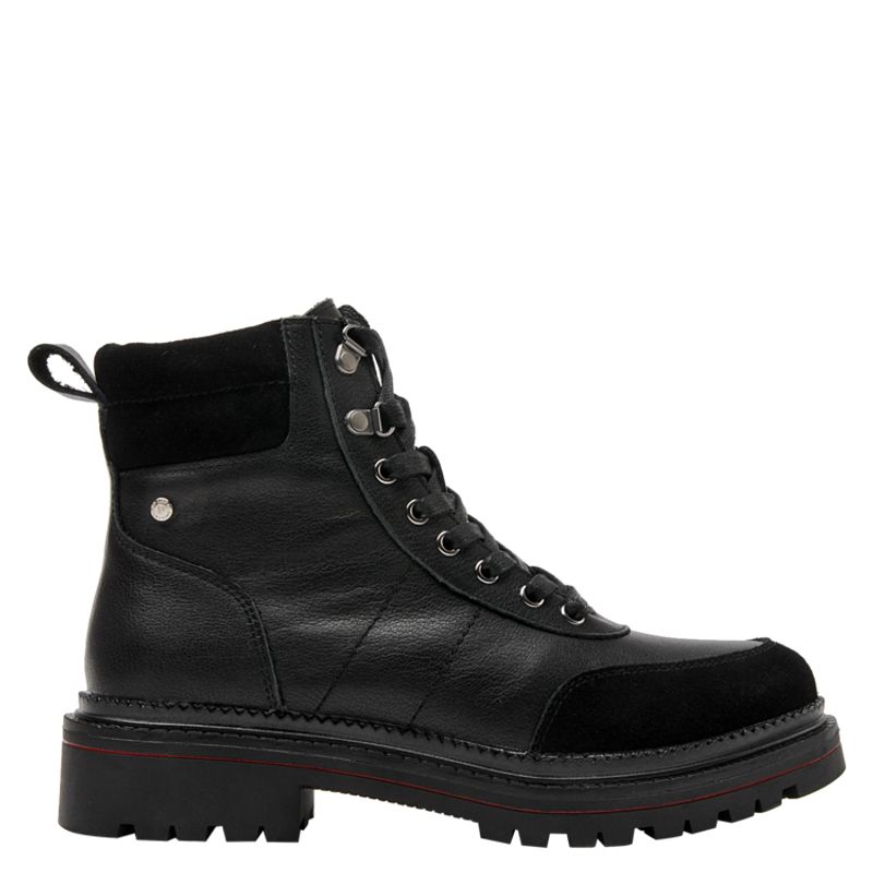 POLLINI - Botín Casual Femenino Negro Pollini