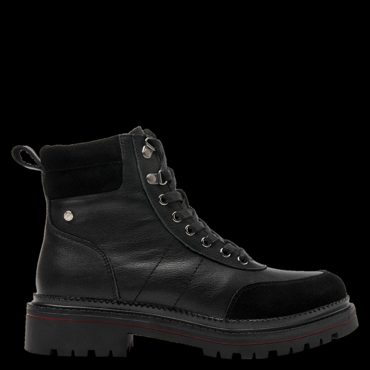 POLLINI - Botín Casual Femenino Negro Pollini