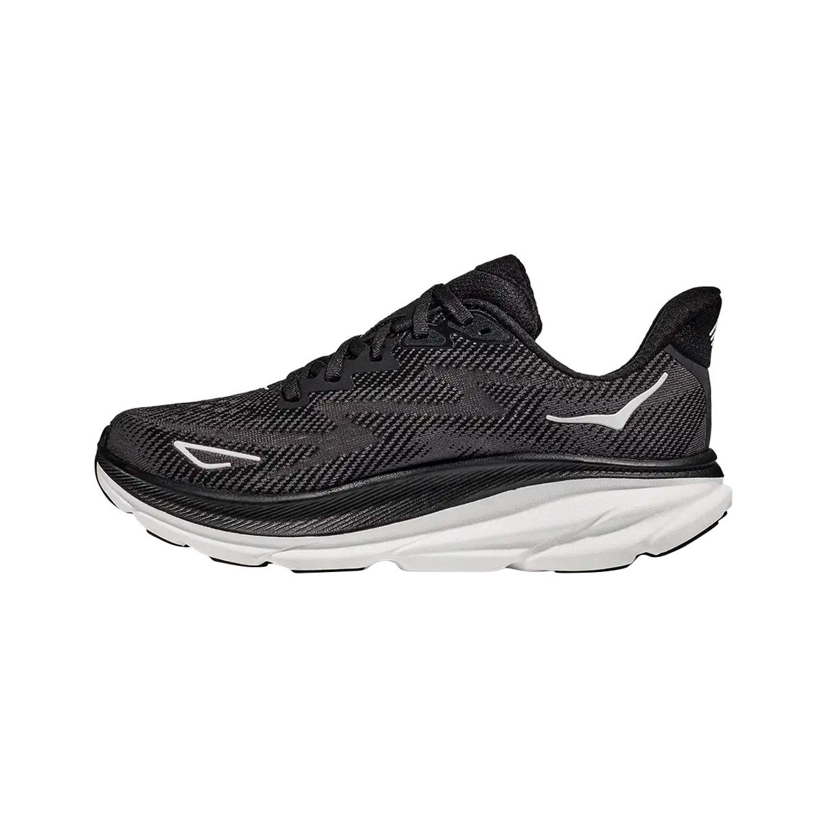 HOKA - Zapatillas Mujer Running Hoka Clifton 9 Black/White