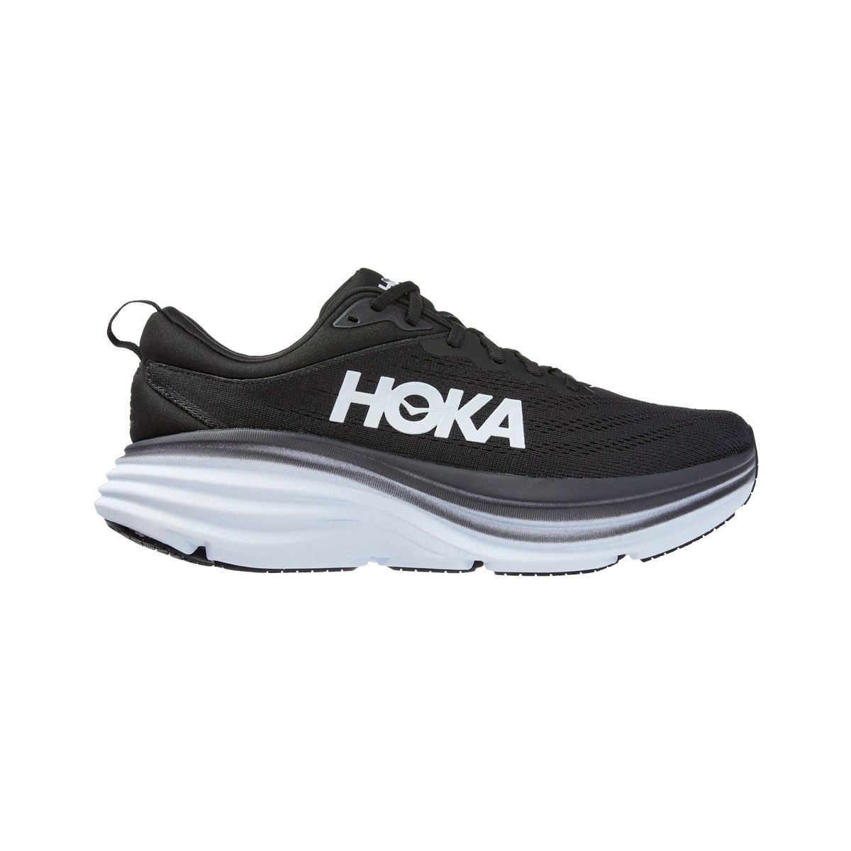 HOKA - Zapatillas Hombre Running Hoka Bondi 8 Black/White