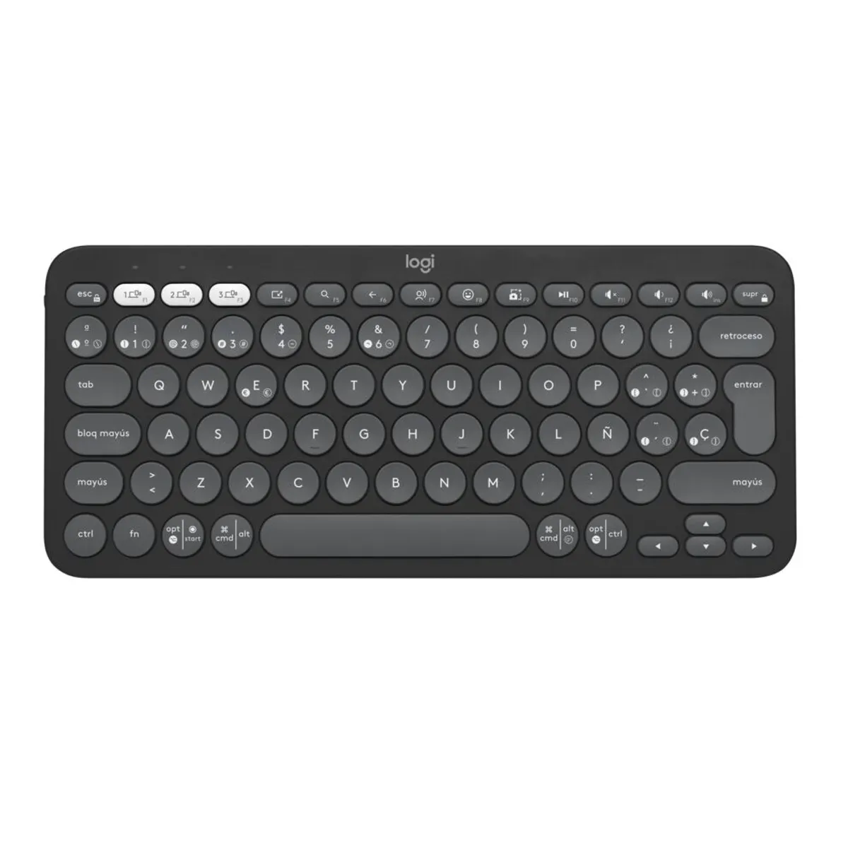 LOGITECH - TECLADO PEBBLE 2 K380 GRAFITO