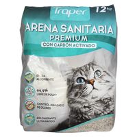 Arena Sanitaria Aglutinante con Carbón Activado 12 kg