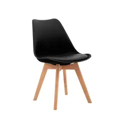 LUMAX - Silla Nordica Eames Tulip Negra