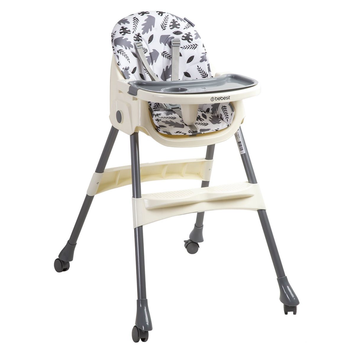 BEBESIT - Silla de Comer Steps Gris Bebesit