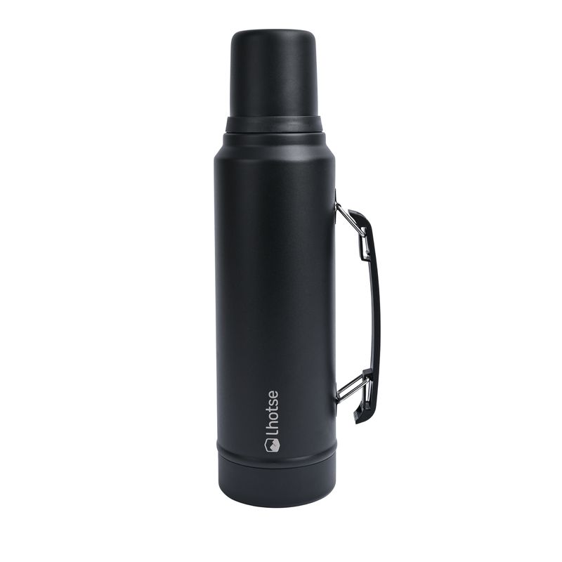 LHOTSE - Termo Liquido Acero Inoxidable Classic 1,3 lts Lhotse White - Negro