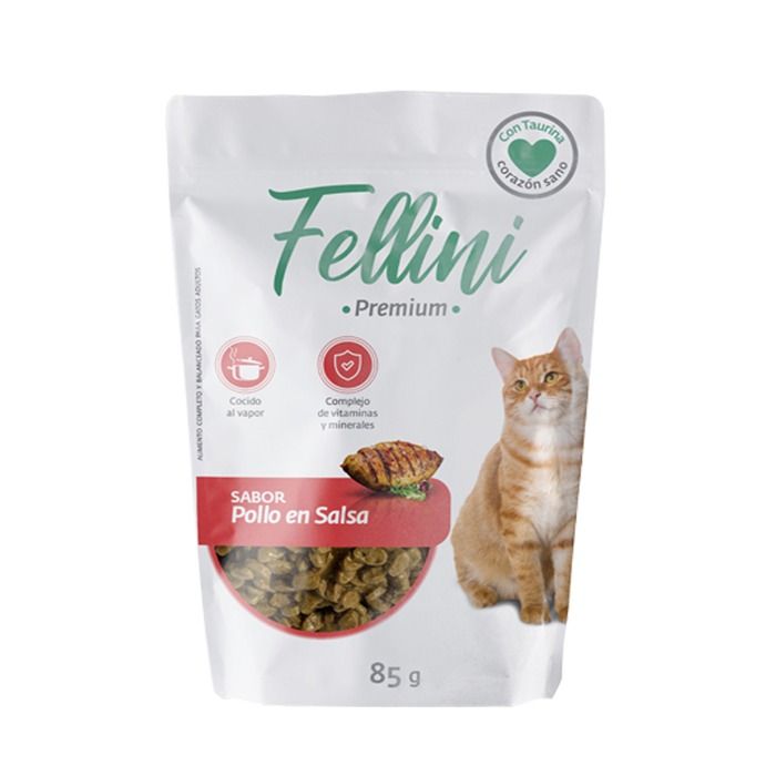 Fellini Pollo en Salsa 85 gr vcto 05/09/2026