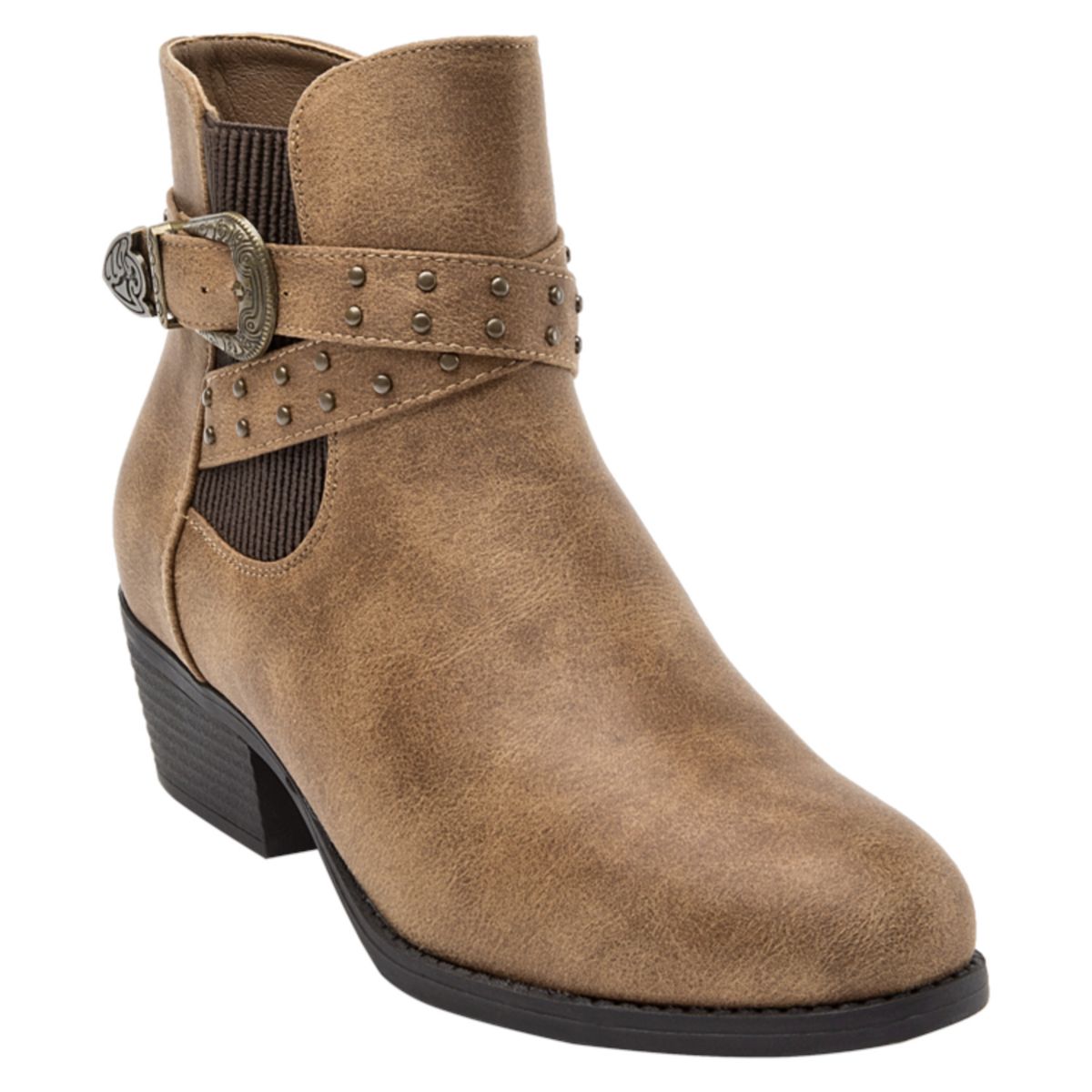 DAKOTA - Botín Casual Femenino Marrón Claro Dakota