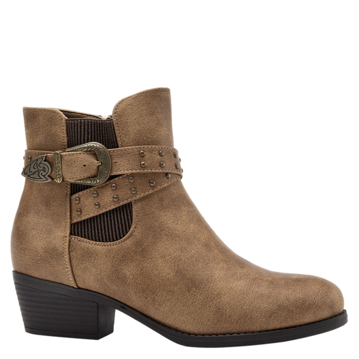 DAKOTA - Botín Casual Femenino Marrón Claro Dakota