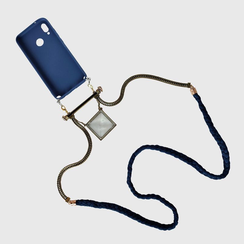 MINKA - Carcasa Huawei P20 Lite y Strap New York - Azul marino - Talla Única