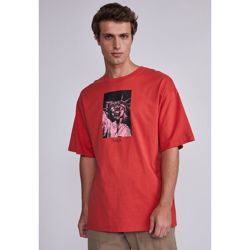 SIOUX - Polera Hombre Rojo Resistence Sioux
