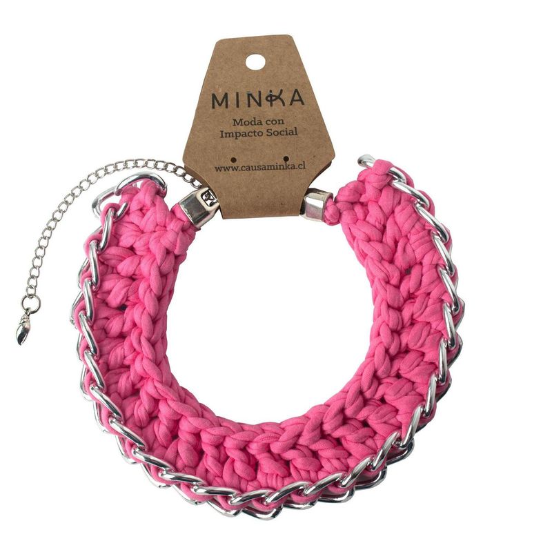 MINKA - Collar Julieta Rosado