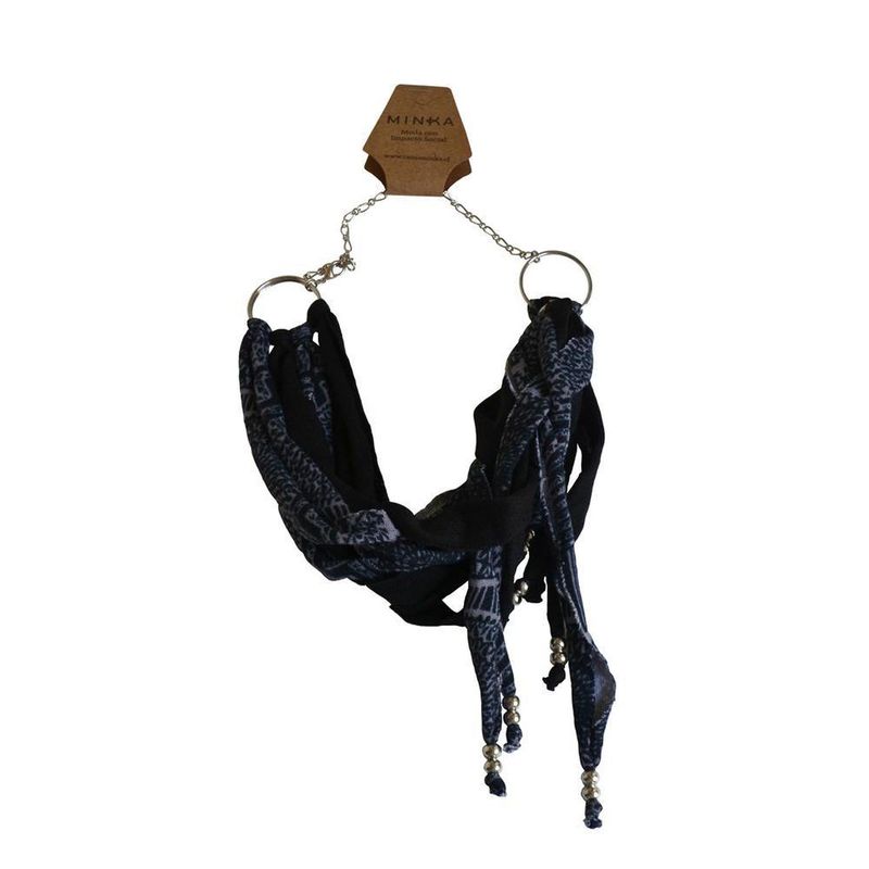 MINKA - Collar Teresa Azul Negro