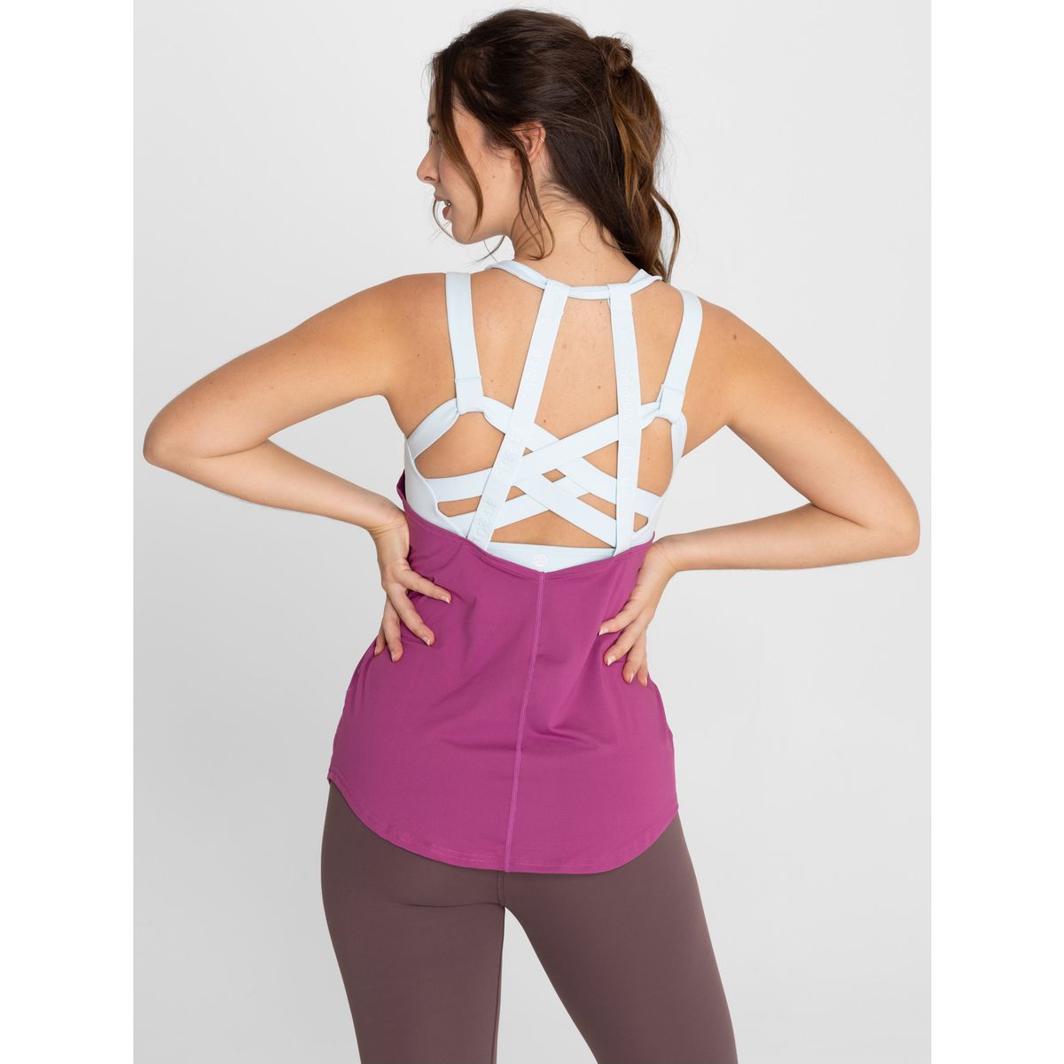 BSOUL - Polera deportiva Mujer Training Tank Uva BSOUL
