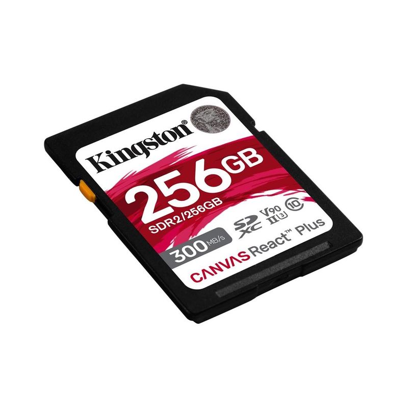 KINGSTON - Tarjeta SD Kingston Canvas React Plus de 256GB UHS-II U3