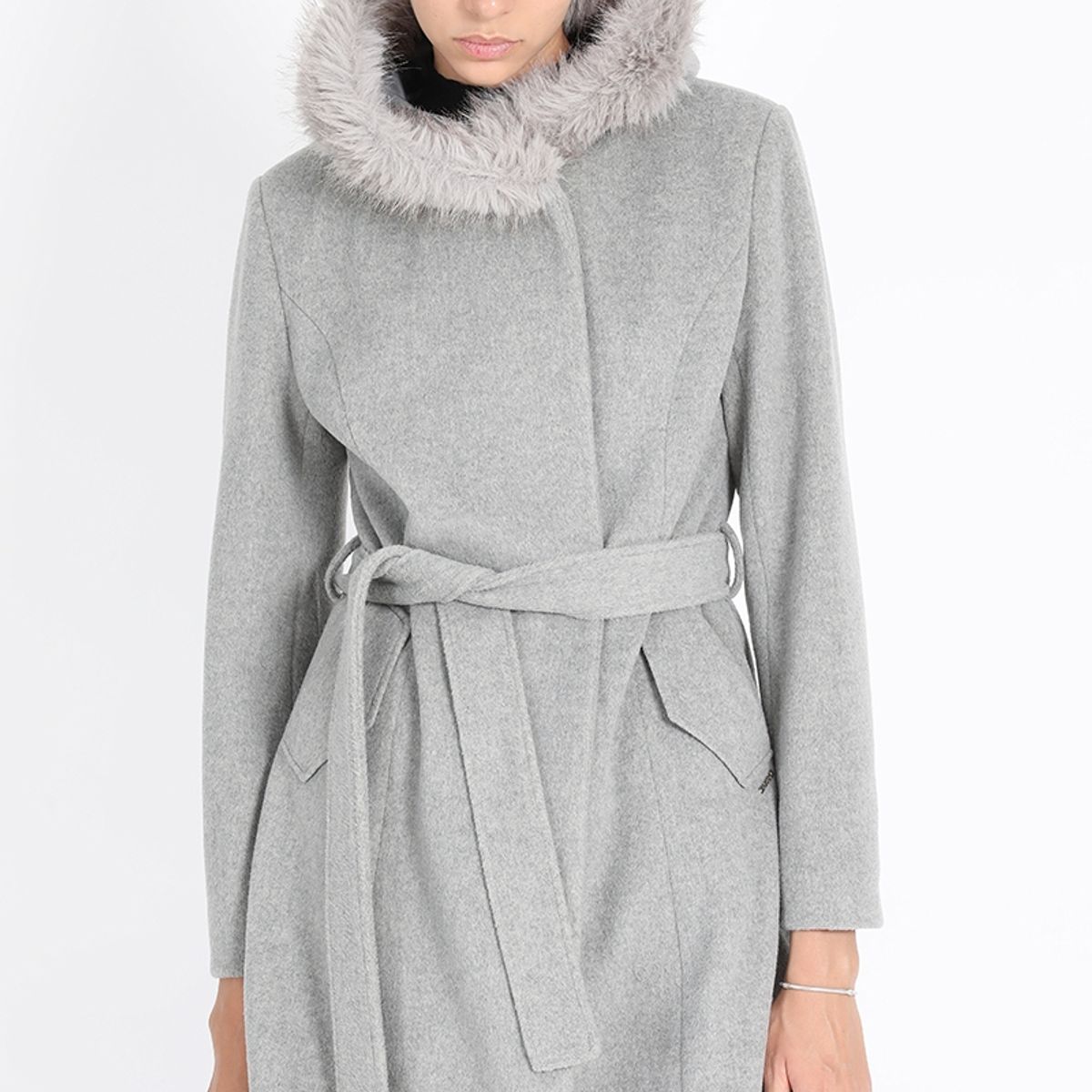 LIOLA - Chaqueton Con Capucha, Muflon Melange Gris Liola