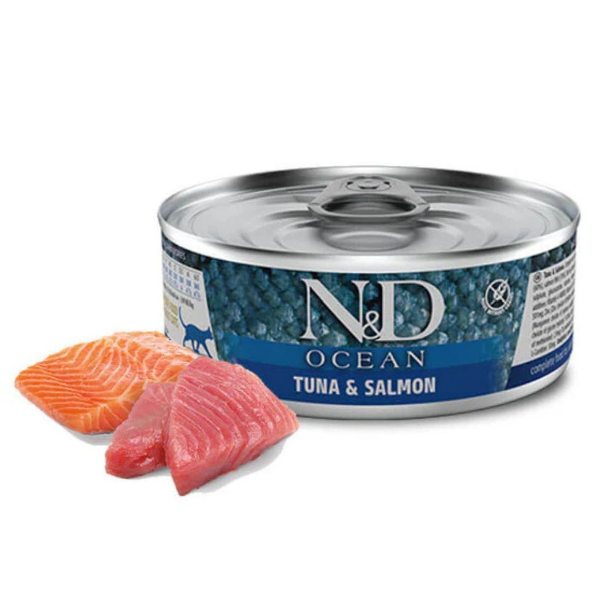 N&D - N&D Lata Ocean Feline Tuna & Salmon de 80 g