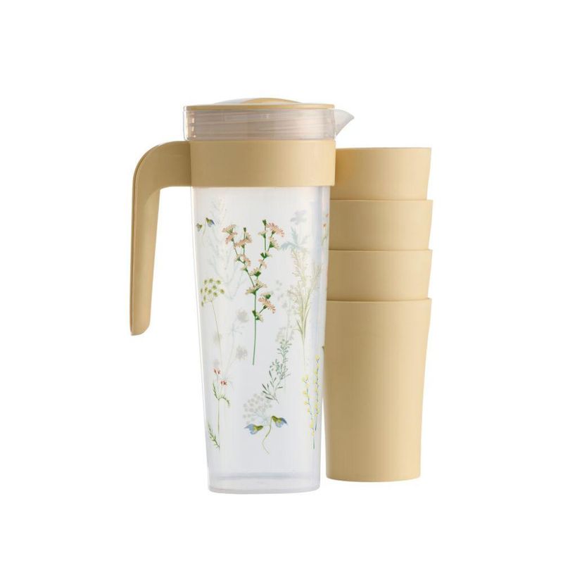 URBAN PRODUCTS - JARRA 1,1L CON 4 VASOS AMARILLO URBAN PRODUCTS
