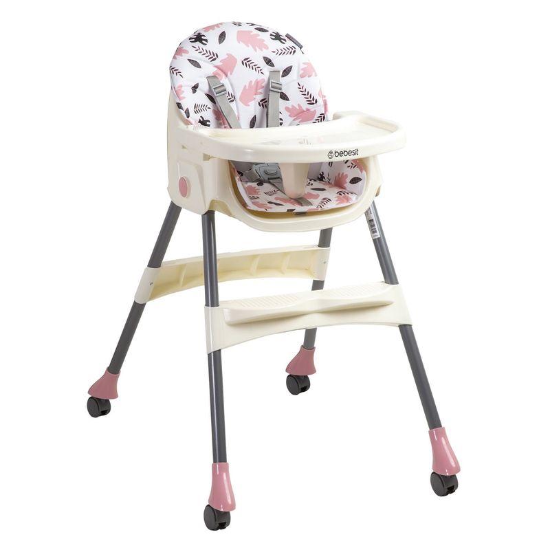BEBESIT - Silla de Comer Steps Rosada Bebesit