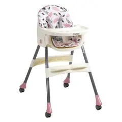 BEBESIT - Silla de Comer Steps Rosada