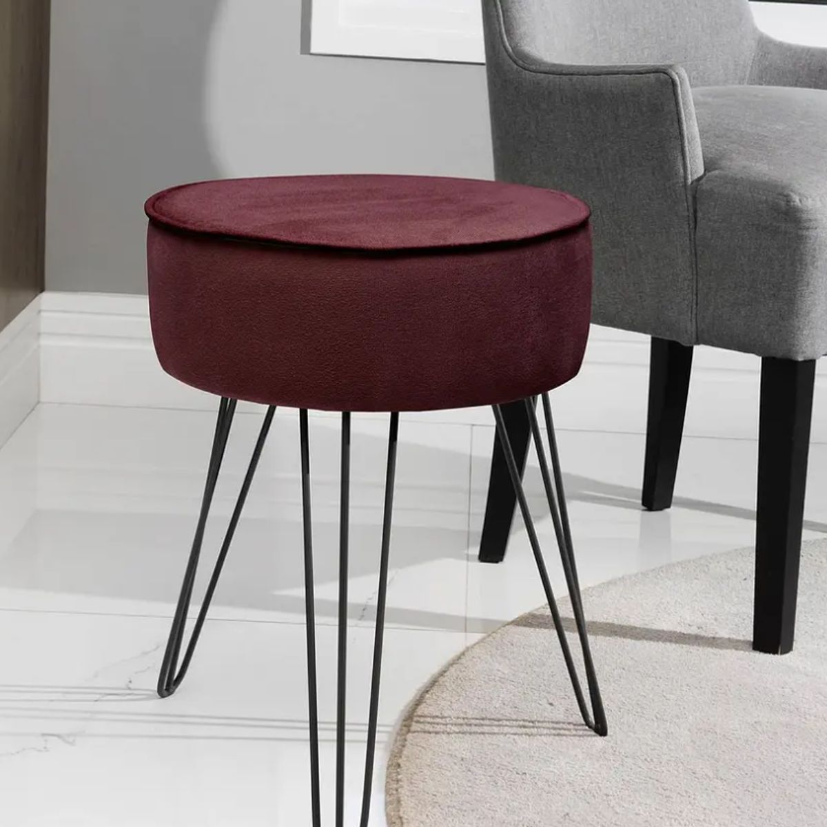 BE DESIGN - Puff Eco Cuero Be Burdeo