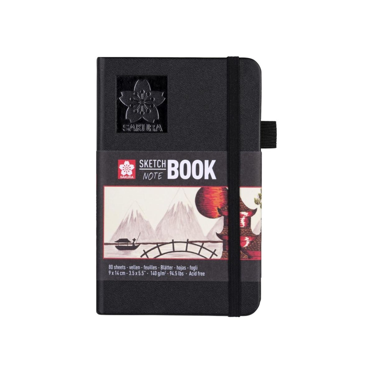SAKURA - Sketchbook Sakura Hoja Blanco Crema 9x14cm 140gr 80hj