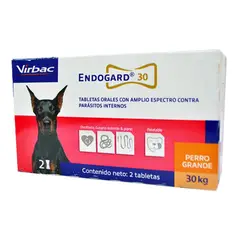 VIRBAC - Endogard Antiparasitario interno Perros 30 kg 2 comp