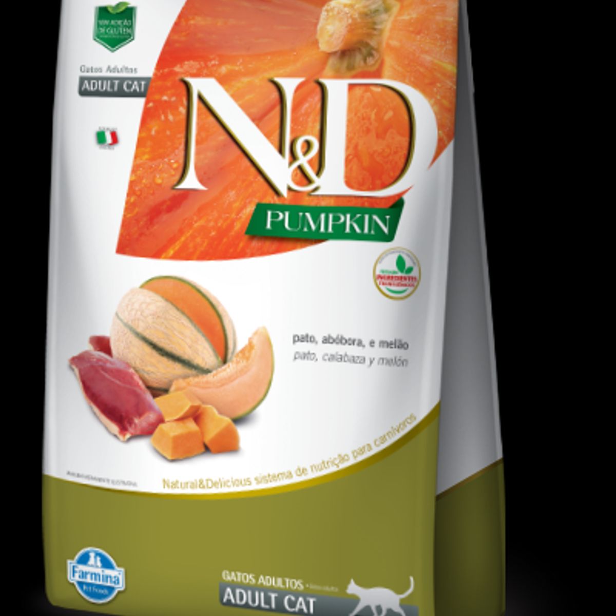 N&D - N&D Pumpkin Feline Gato Adulto Pato, Calabaza y Melón 1,5 kg
