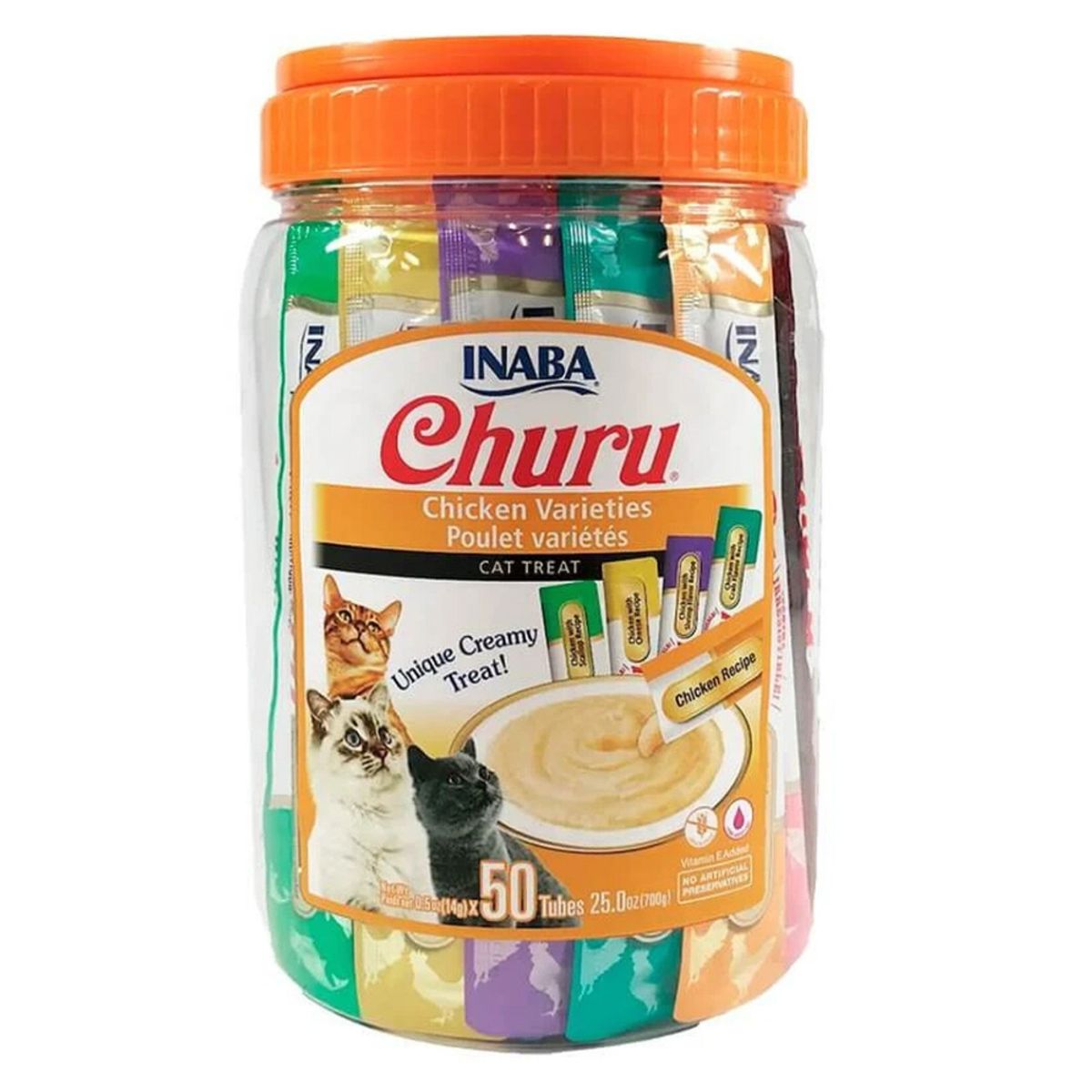 INABA - Churu Variedades Pollo 50 tubos