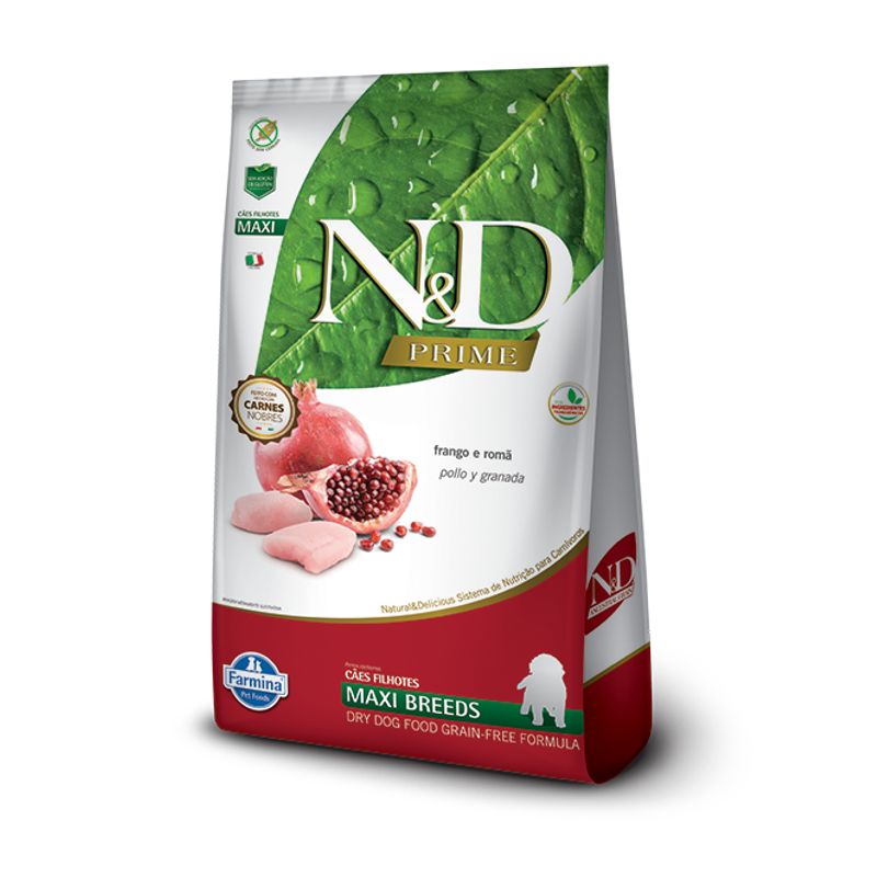 N&D - N&D Grain Free Prime Puppy Maxi Pollo y Granada 10 kg