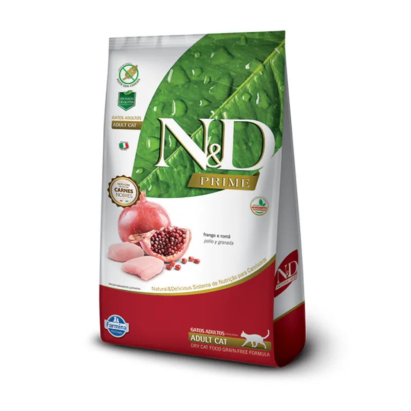 N&D - N&D Prime Gato Adulto Pollo Granada 1,5 kg